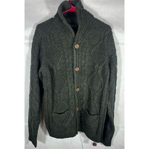 Paisley & Gray shawl collar ribbon knit cardigan sweater